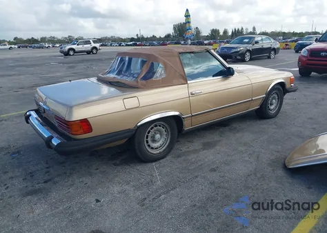 1985 Mercedes-Benz 380 Sl from USA, damaged, VIN WDBBA45D5FA022196
